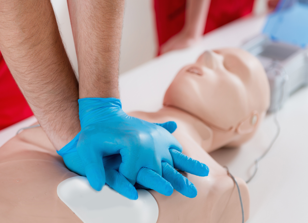 Automated external defibrillator at a Fort Collins, CO business