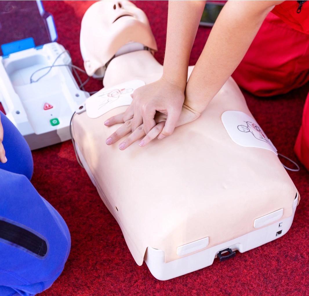 Mounted AED serviced as part of Omaha, NE AED services