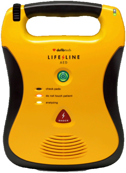AED with in-date pads and battery for Franklin County, Ohio sites