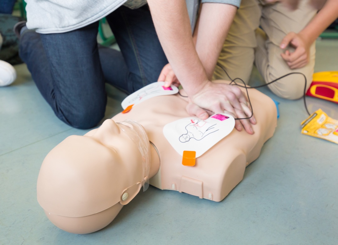 Commercial AED serviced alongside other TWS safety work in Cleveland