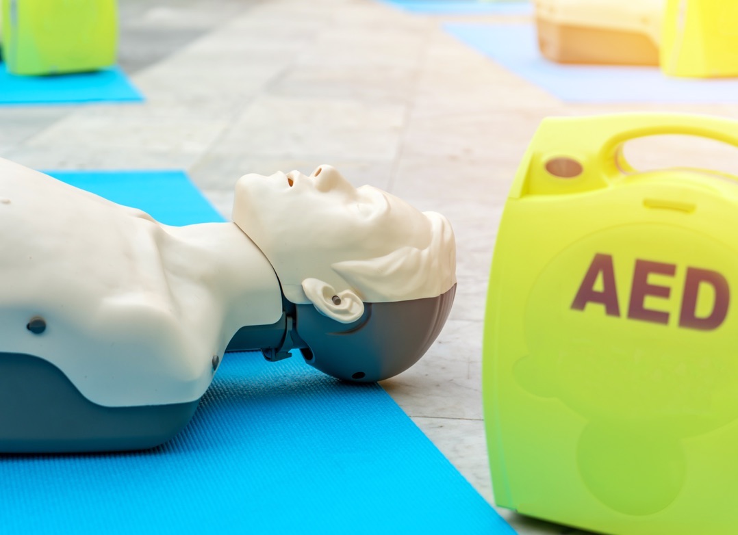 Grand Rapids AED services: defibrillator checked for pad and battery dates