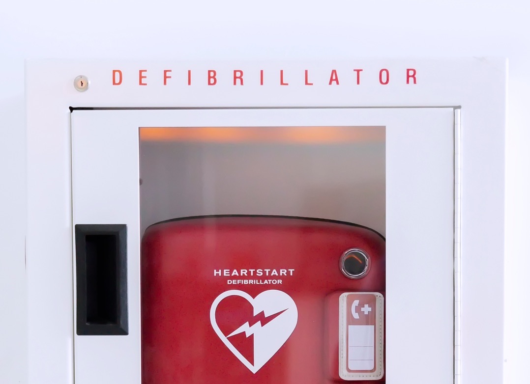 Commercial AED checked for pads and battery dates in Philadelphia