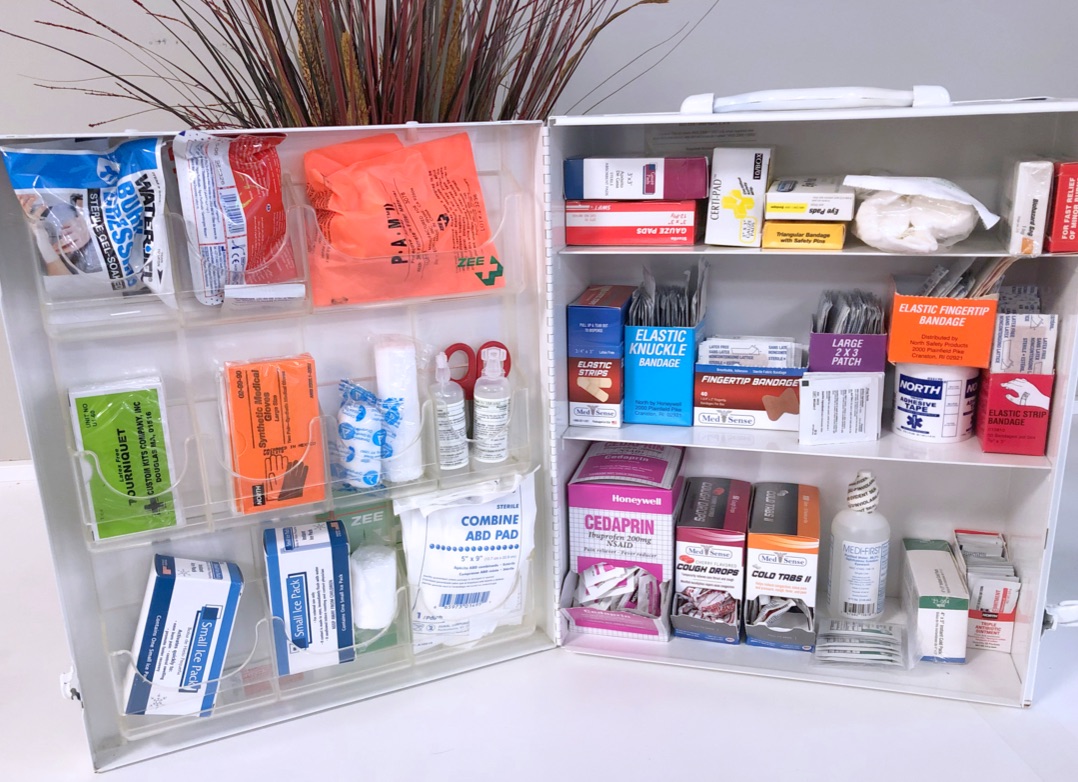 Minneapolis first aid kit refilled after monthly inventory